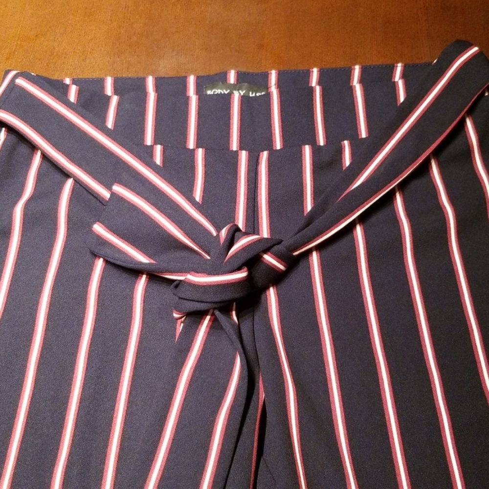 🆕️Large Navy striped palazzo pants - Picture 6 of 6